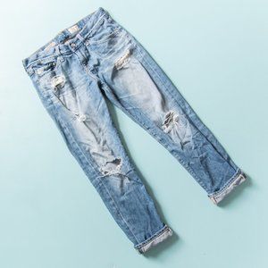 AG Ex-Boyfriend Distressed Slouchy Boyfriend Jeans